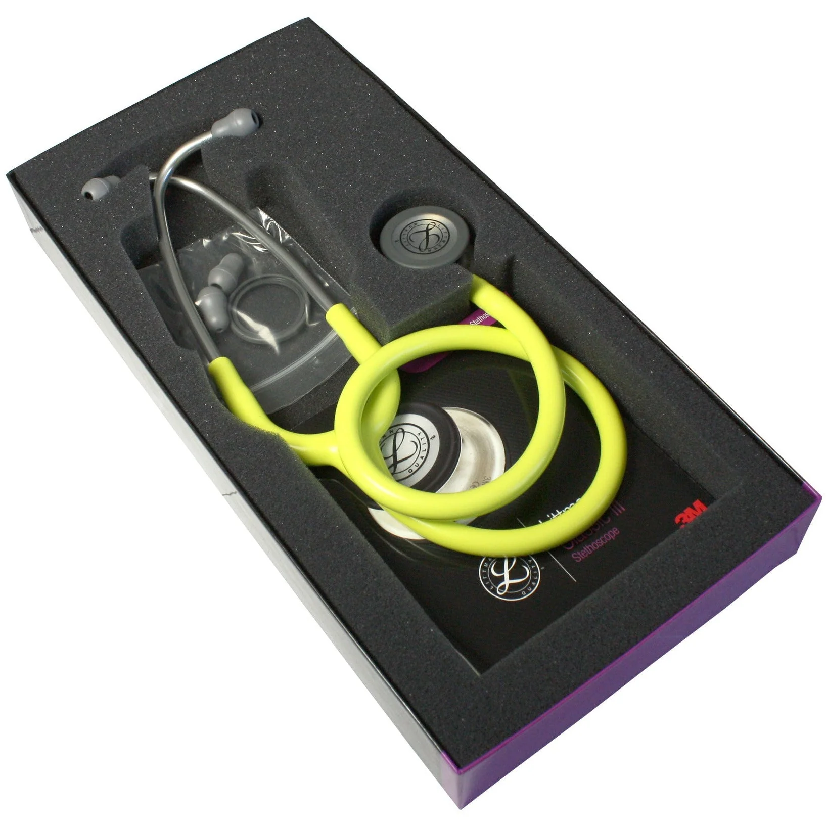 Littmann Classic III Monitoring Stethoscope: Lemon Lime 5839 - Image 9