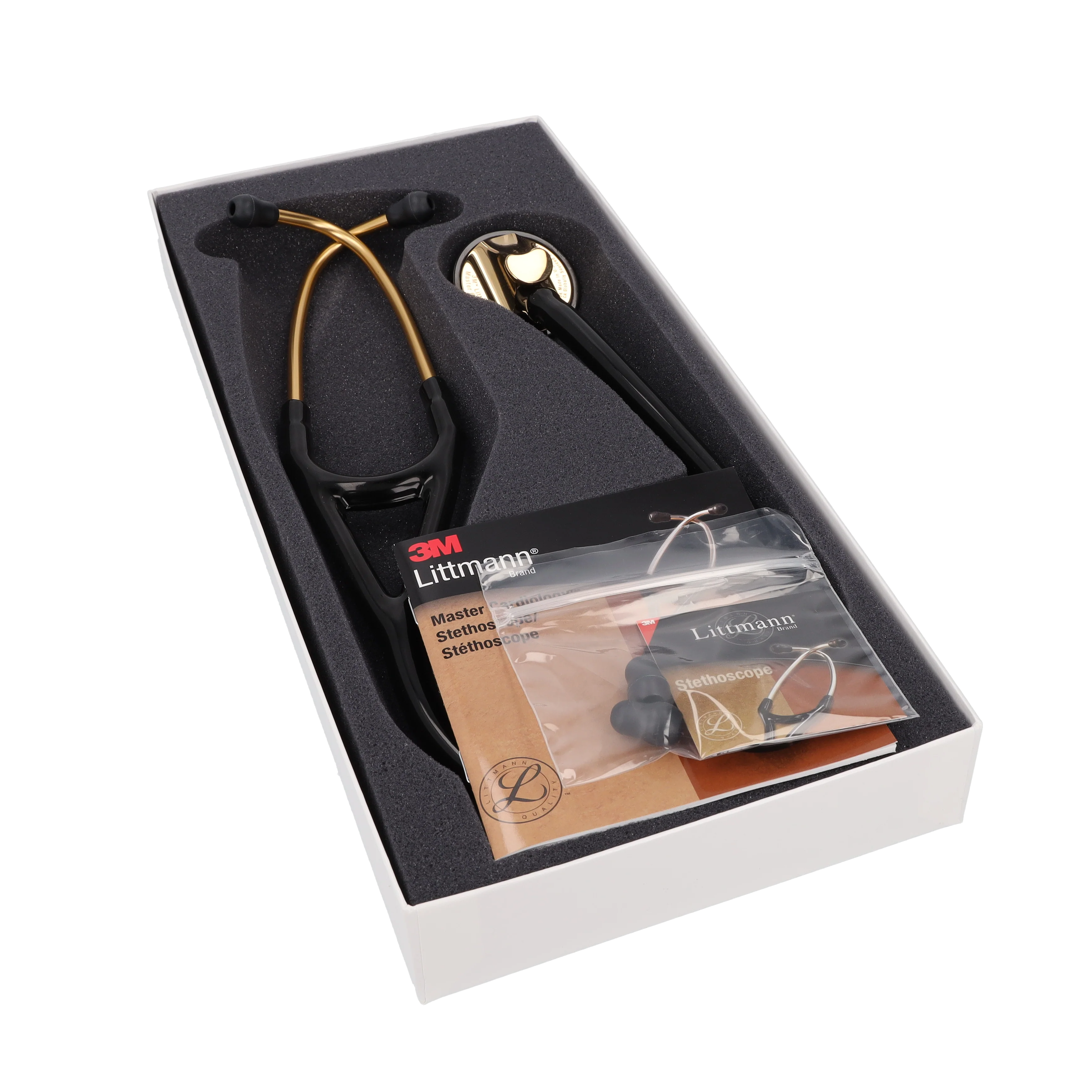 Littmann Master Cardiology Stethoscope: Black & Brass 2175 - Image 4