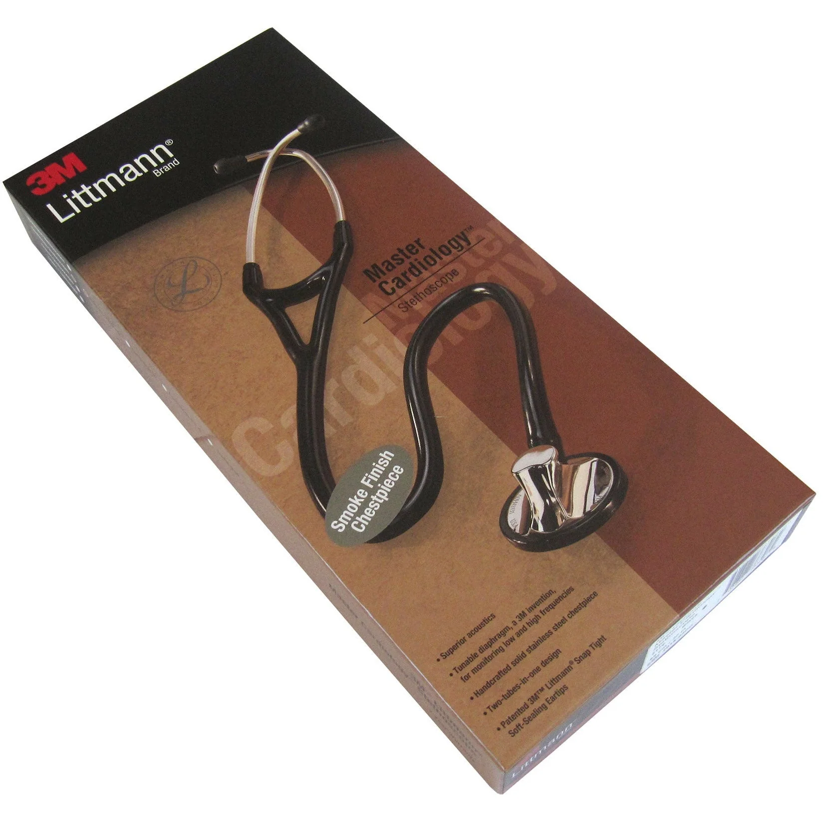 Littmann Master Cardiology Stethoscope: Black & Smoke 2176 - Image 7