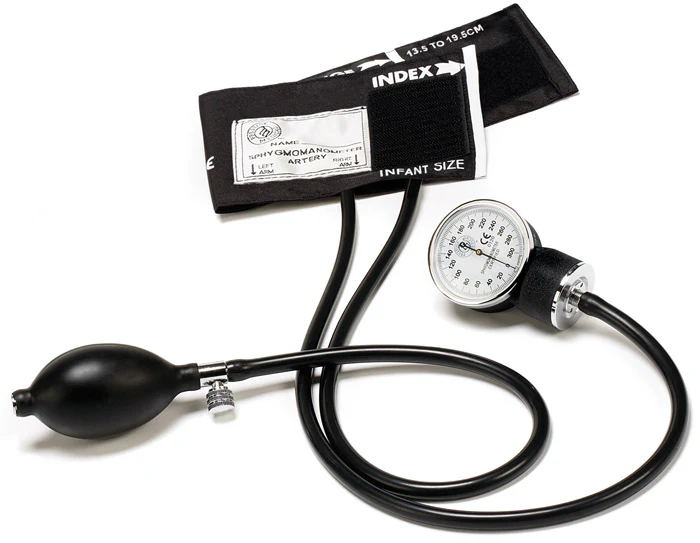 Premium Infant Aneroid Sphygmomanometer - Black
