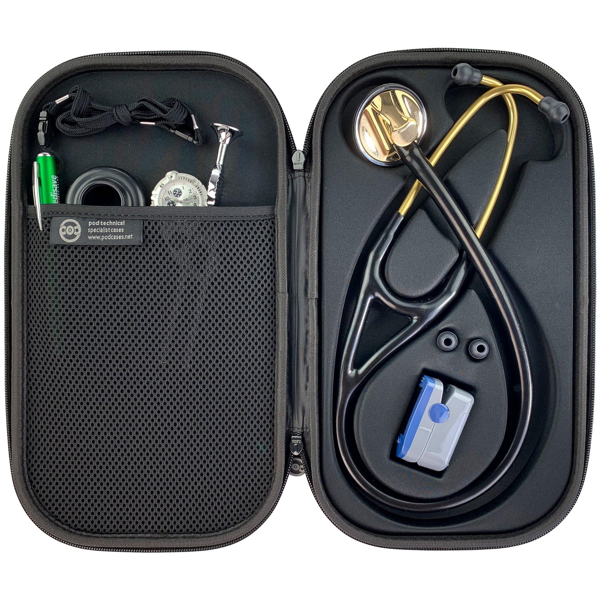 Pod Technical Cardiopod II Stethoscope Case for all Littmann Stethoscopes - All Black - Image 5
