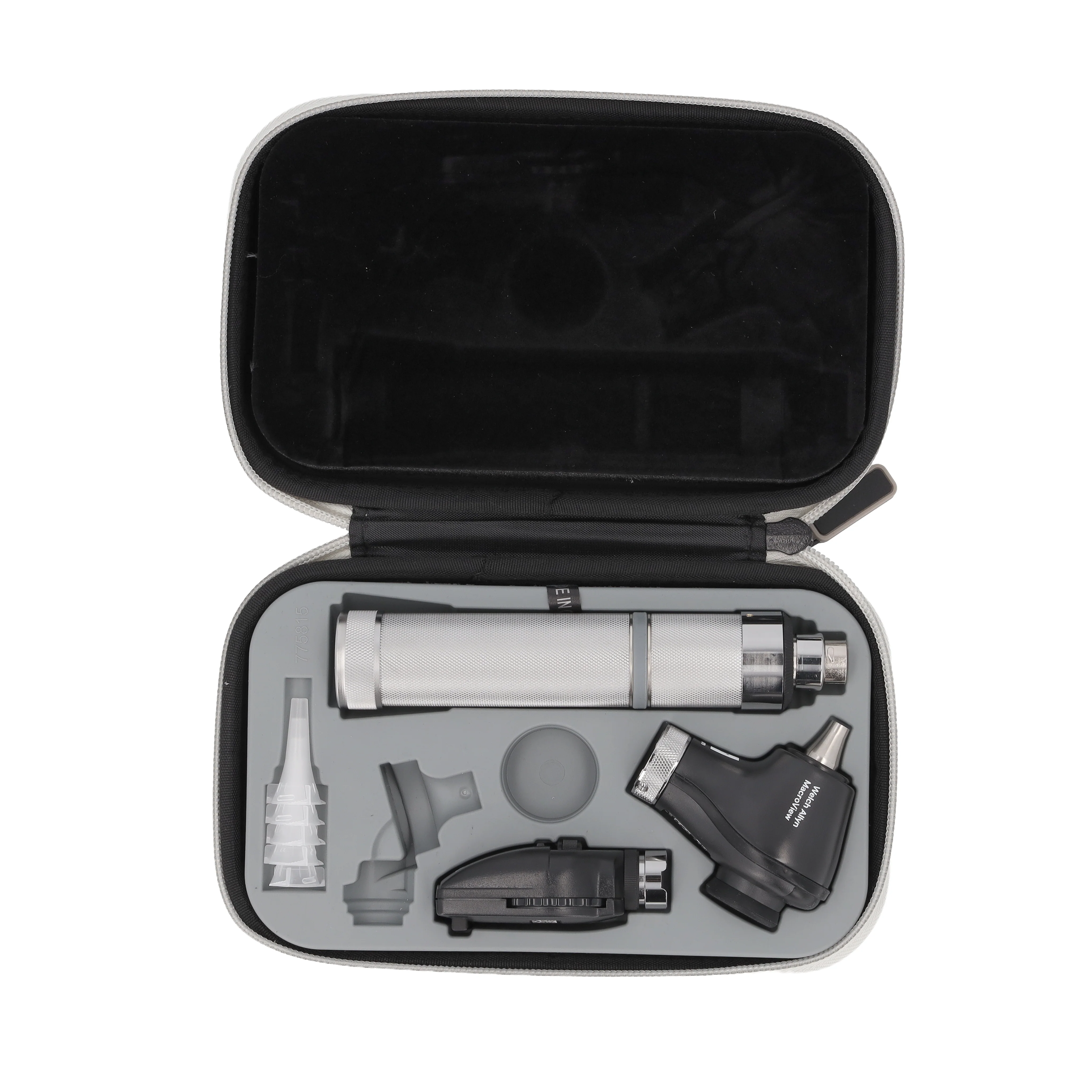Welch Allyn 3.5V Diagnostic Set - LED Opthalmoscope, Macroview Basic LED Otoscope, Alkaline C-Cell Battery Handle and Hard Case - Image 6