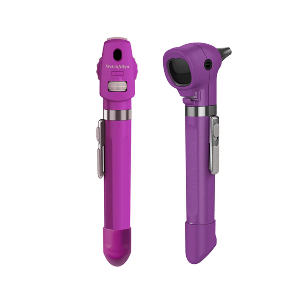 Welch Allyn Pocket LED Diagnostic Set With Soft Case - Plum
